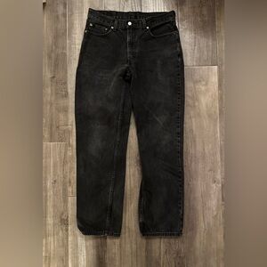 Levi's Men's Dark Black Relaxed Jeans
